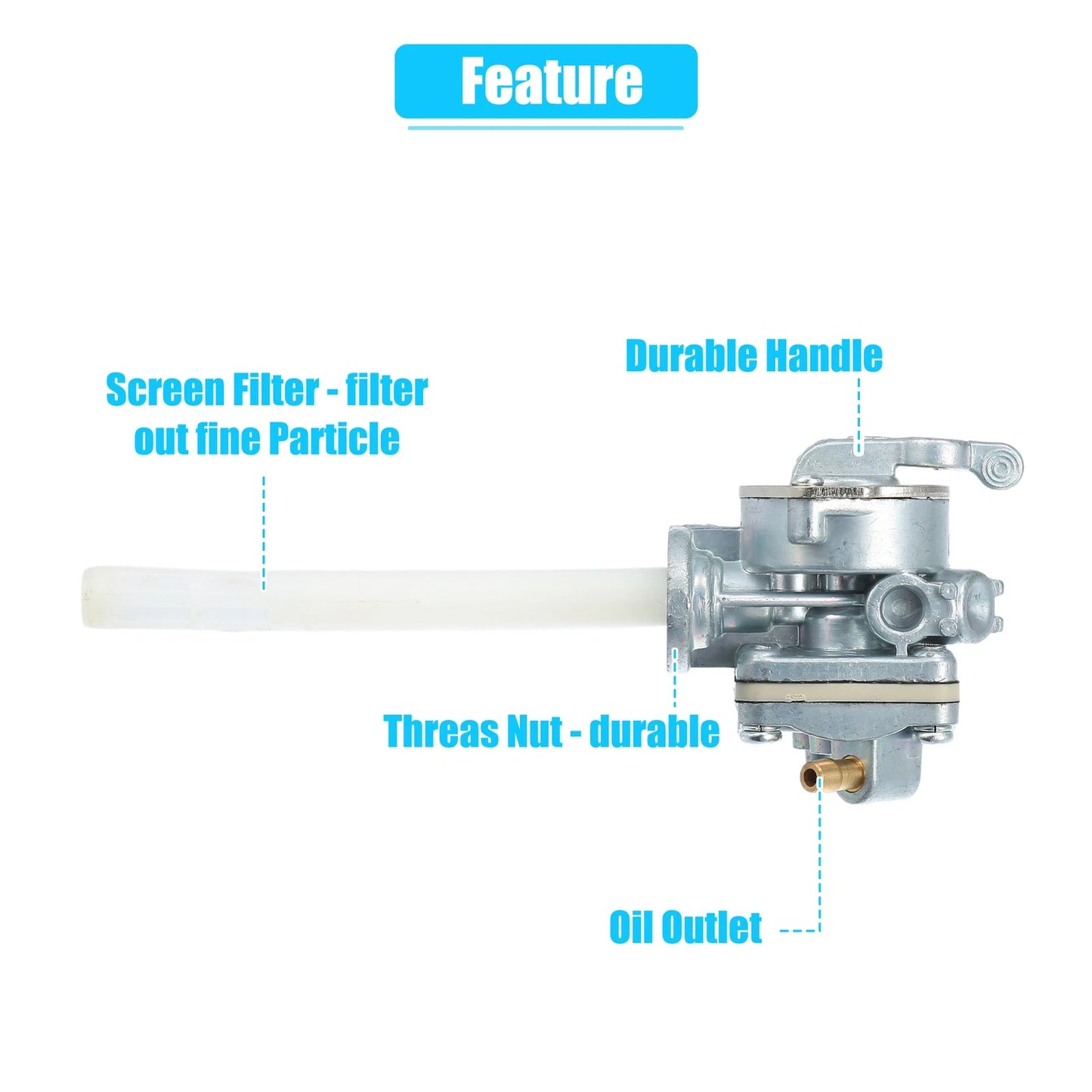 Fuel Valve Petcock for Suzuki GSXR1100 GSXR750 (1986–1992)