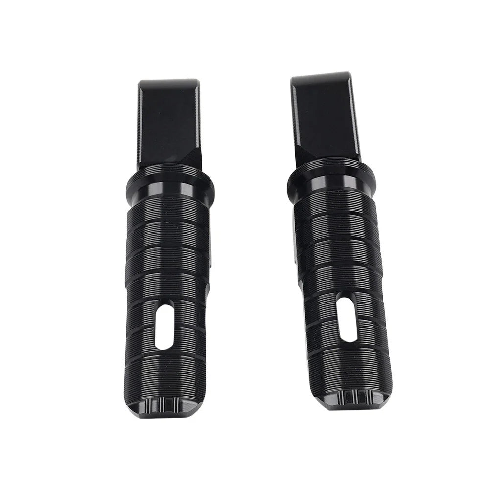 Black Rear Footrests Passenger Pegs for Honda Forza 750 (2021-2023)