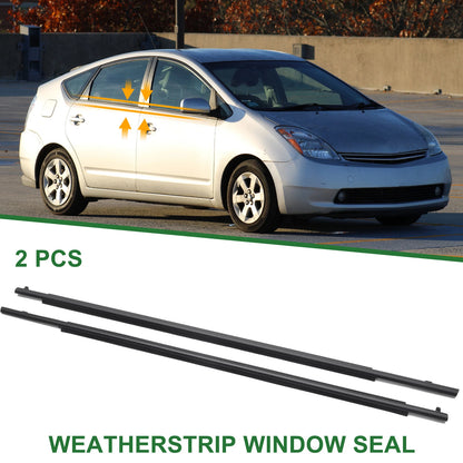 2pcs Weatherstrip Window Seal No.7572047021 for Toyota Prius (2010–2015)