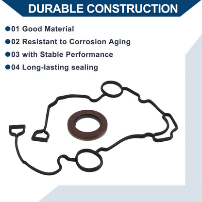 Set of 1 Engine Timing Cover Gasket for Chrysler 300 5.7L (2005–2020) TCS46169