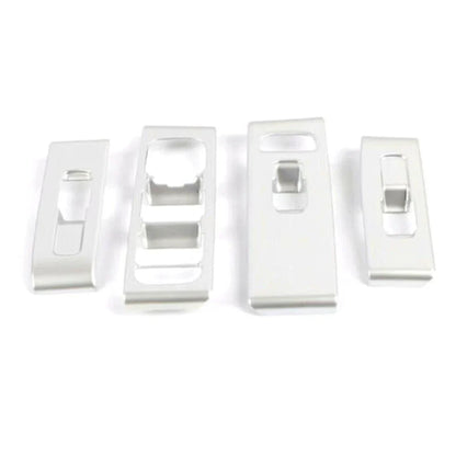 4 x Matte Silver ABS Window Switch Lock Cover Trim for Volvo XC40 (2018-2021)