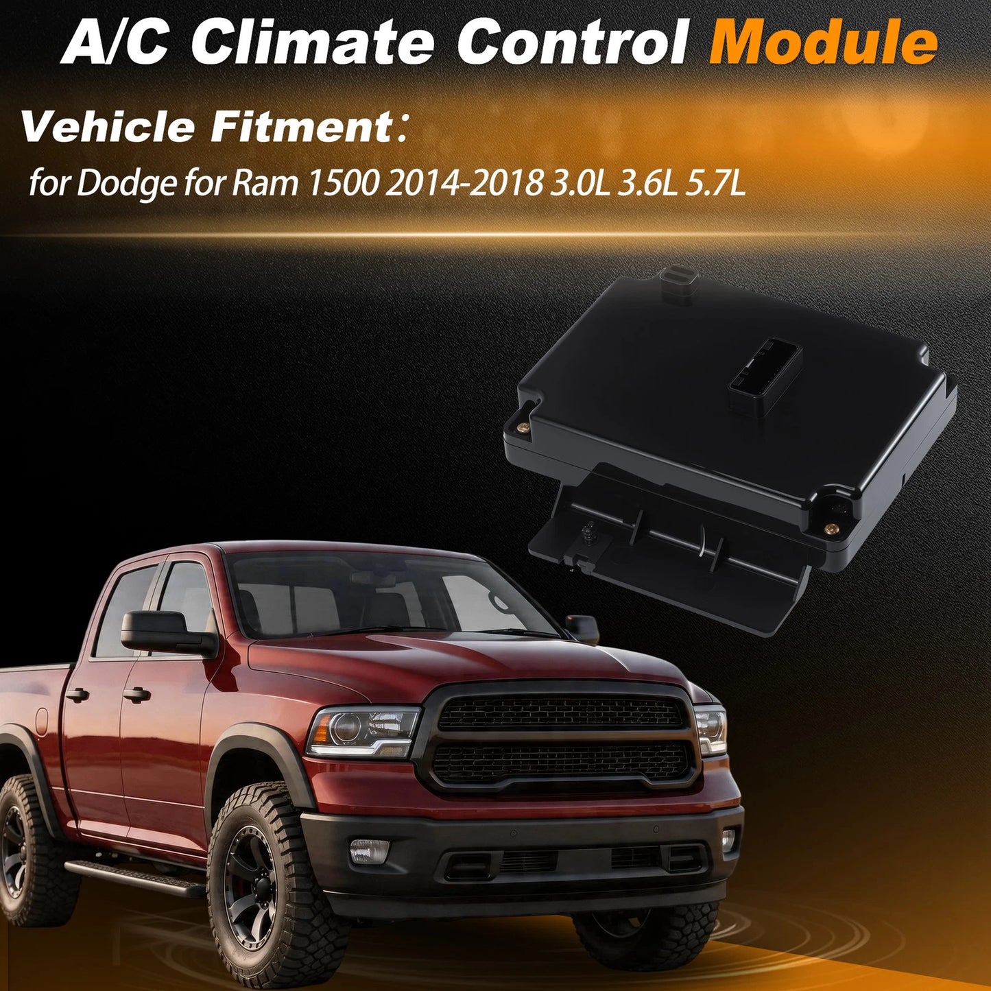 A/C Heater Control Module 68183973AA for Dodge Ram 1500 (2014–2018)