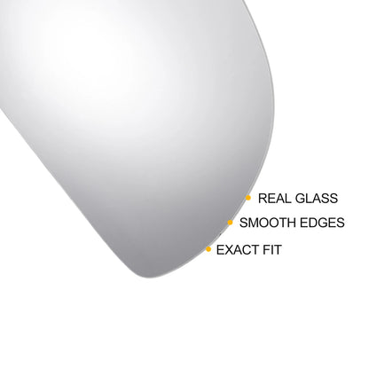 Right Side Heated White Mirror Glass for Skoda Octavia (2013–2020)