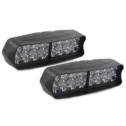 16-LED Motorcycle Headlight Fog Light 2400Lm for UTV ATV