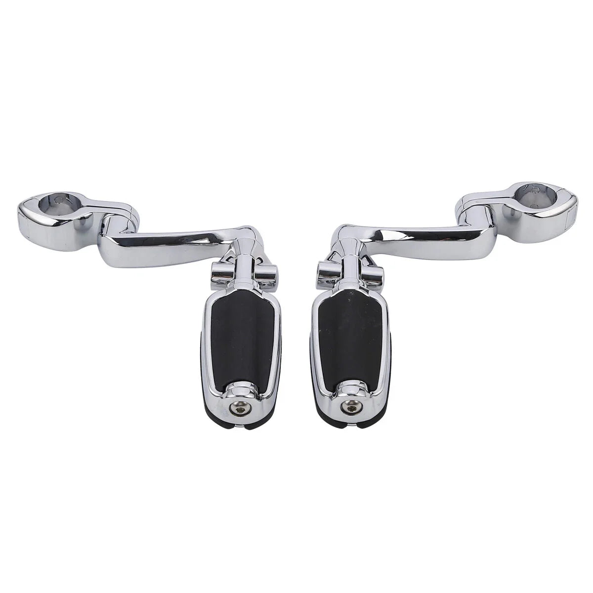 Chrome 1.25" Highway Bar Footpegs for Harley Softail Sportster