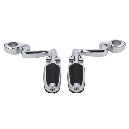 Chrome 1.25" Highway Bar Footpegs for Harley Softail Sportster