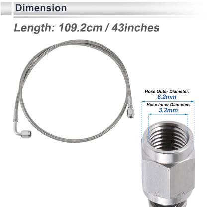 AN-3 Turbo Oil Feed Line Kit for Universal Applications (3.58ft)