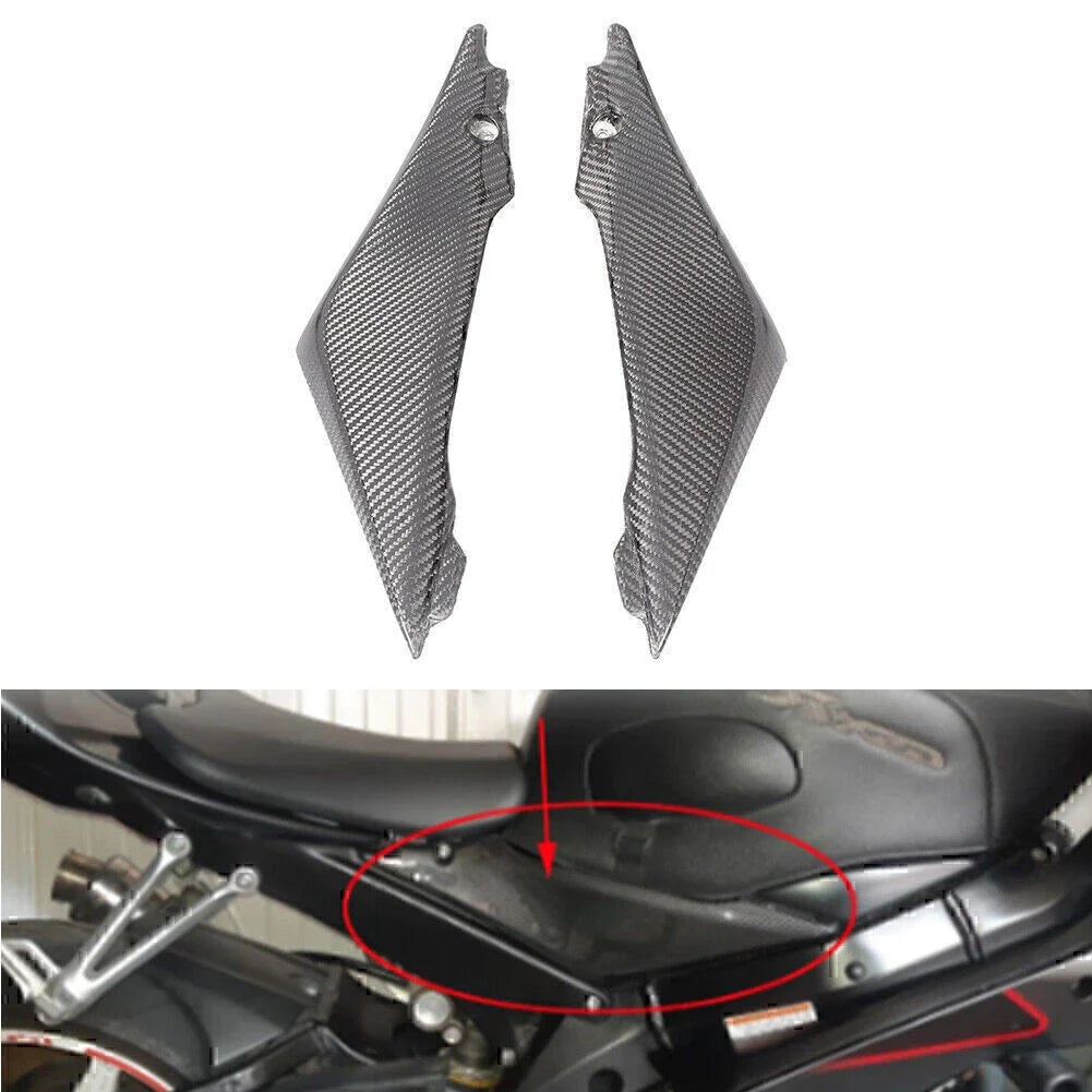 Black Carbon Fiber Tank Side Fairings for Suzuki GSXR1000 (2005-2006)