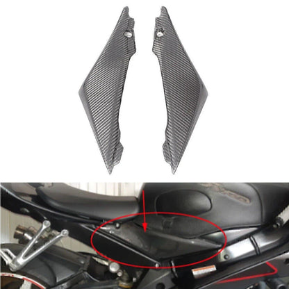 Black Carbon Fiber Tank Side Fairings for Suzuki GSXR1000 (2005-2006)