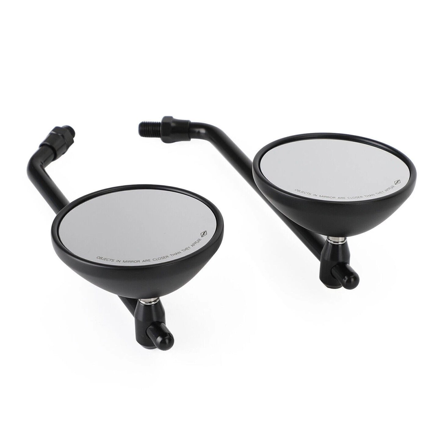 Black Short Mirror Handlebar End for Motorcycles (22mm & 25mm)