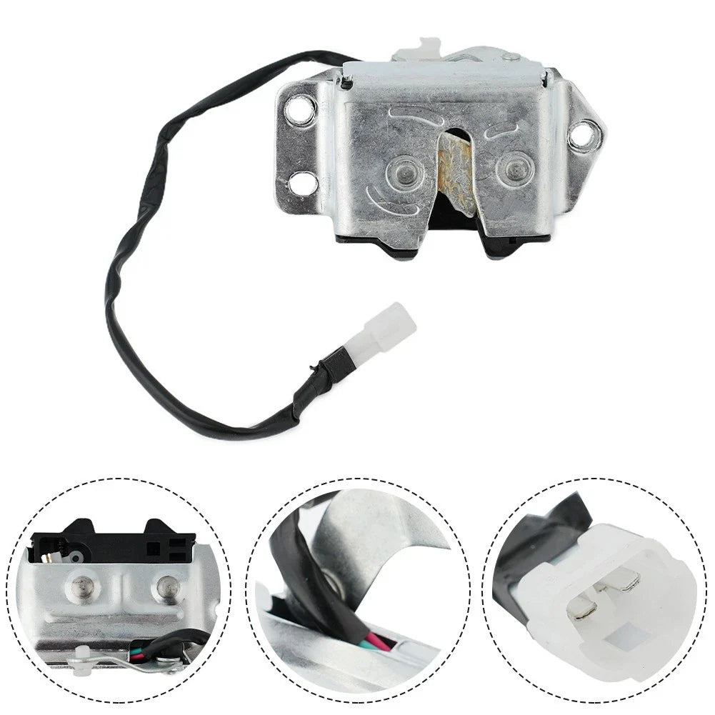 1pcs Tailgate Rear Back Door Lock Latch Black & Silver Cable 41cm