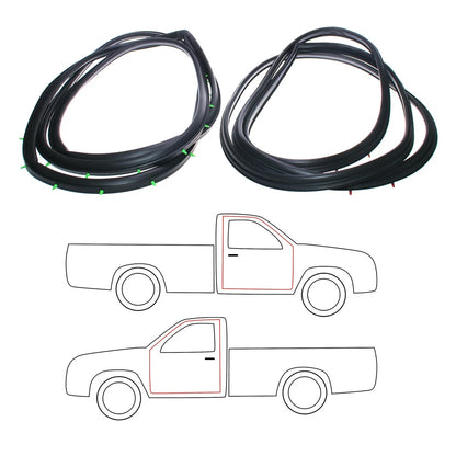 Weatherstrip Pair for Mitsubishi Fuso Canter FE444