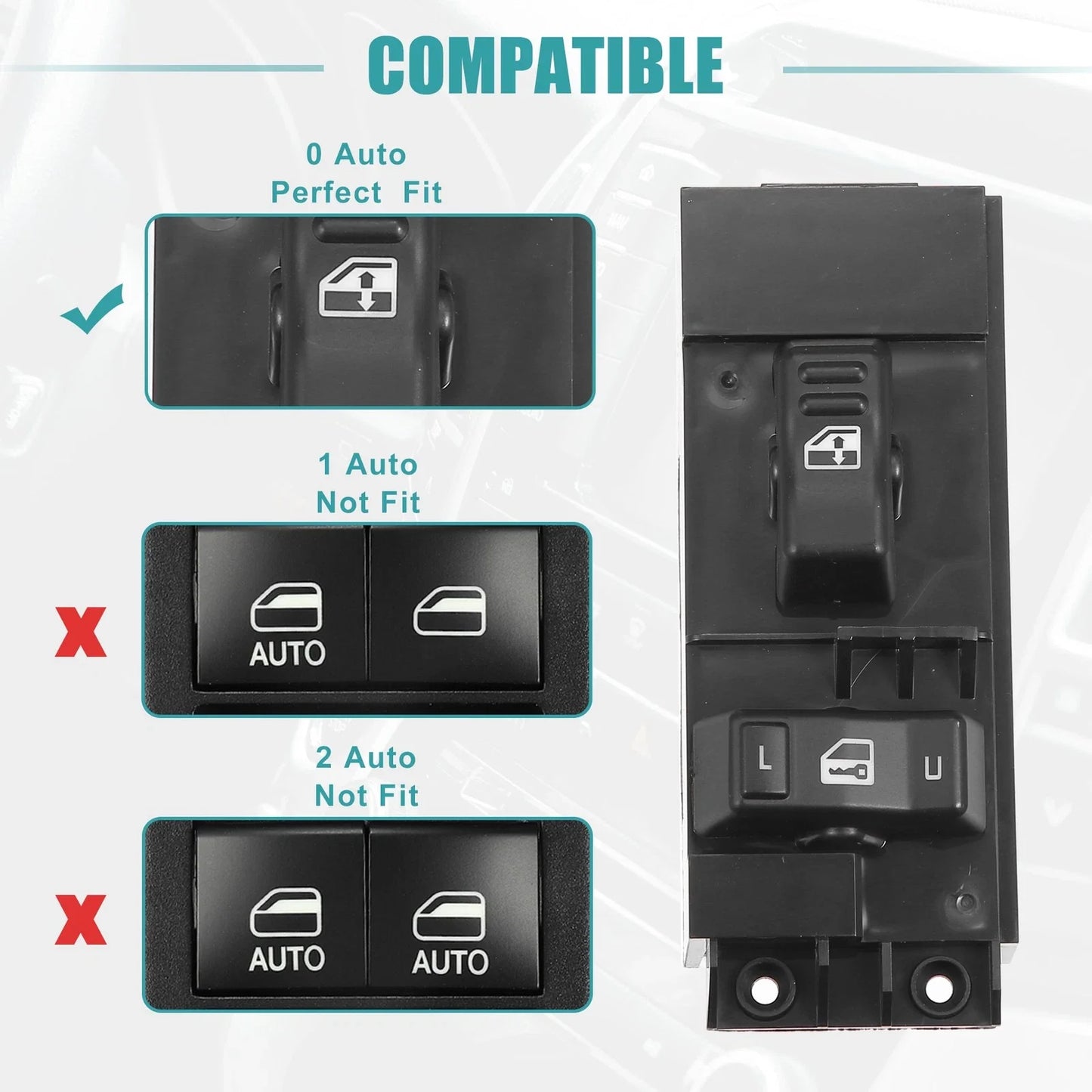 Power Window Switch for Chevy Silverado 1500 2500 Base LS LT (2000-2002)