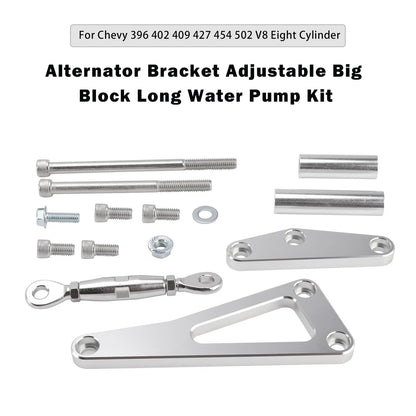 Adjustable Big Block Long Water Pump Kit for Chevy 396 402 V8 (1965–1976)
