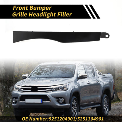 Pair Front Bumper Grille Headlight Filler for Toyota Tacoma (2005–2011) No. 5251204901