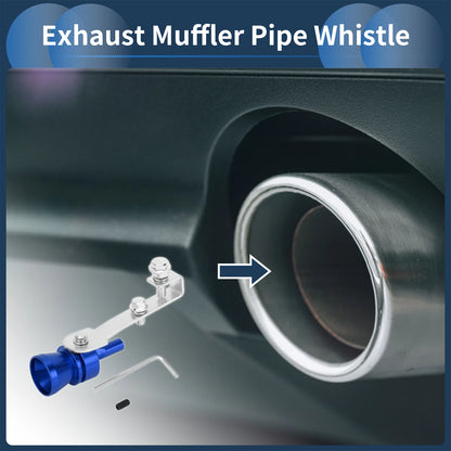 Turbo Sound Exhaust Muffler Pipe Whistle for Universal Fit (Set of 1)