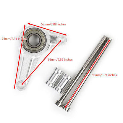 Silver shift lever stabilizer for Honda MSX125SF Grom 125 (2016–2019)