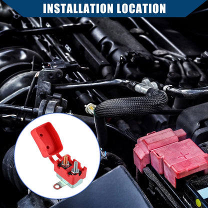 Set of 5 30A Stud Type Circuit Breakers for Car Truck Boat