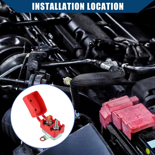 Set of 5 30A Stud Type Circuit Breakers for Car Truck Boat