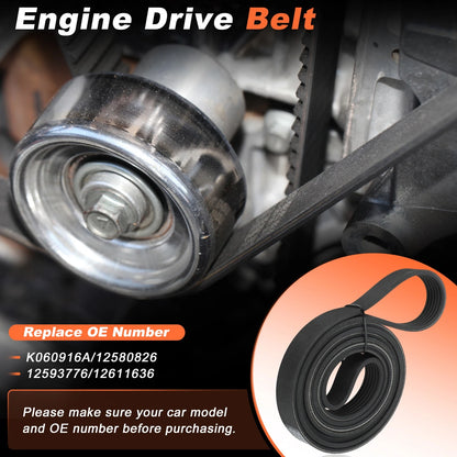 Serpentine Drive Belt for Chevrolet Colorado, GMC Canyon (2004–2012)