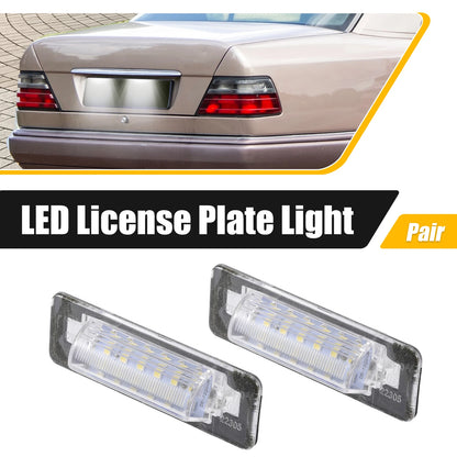 1 Pair LED License Plate Light for Mercedes-Benz E-Class (1996–2002)
