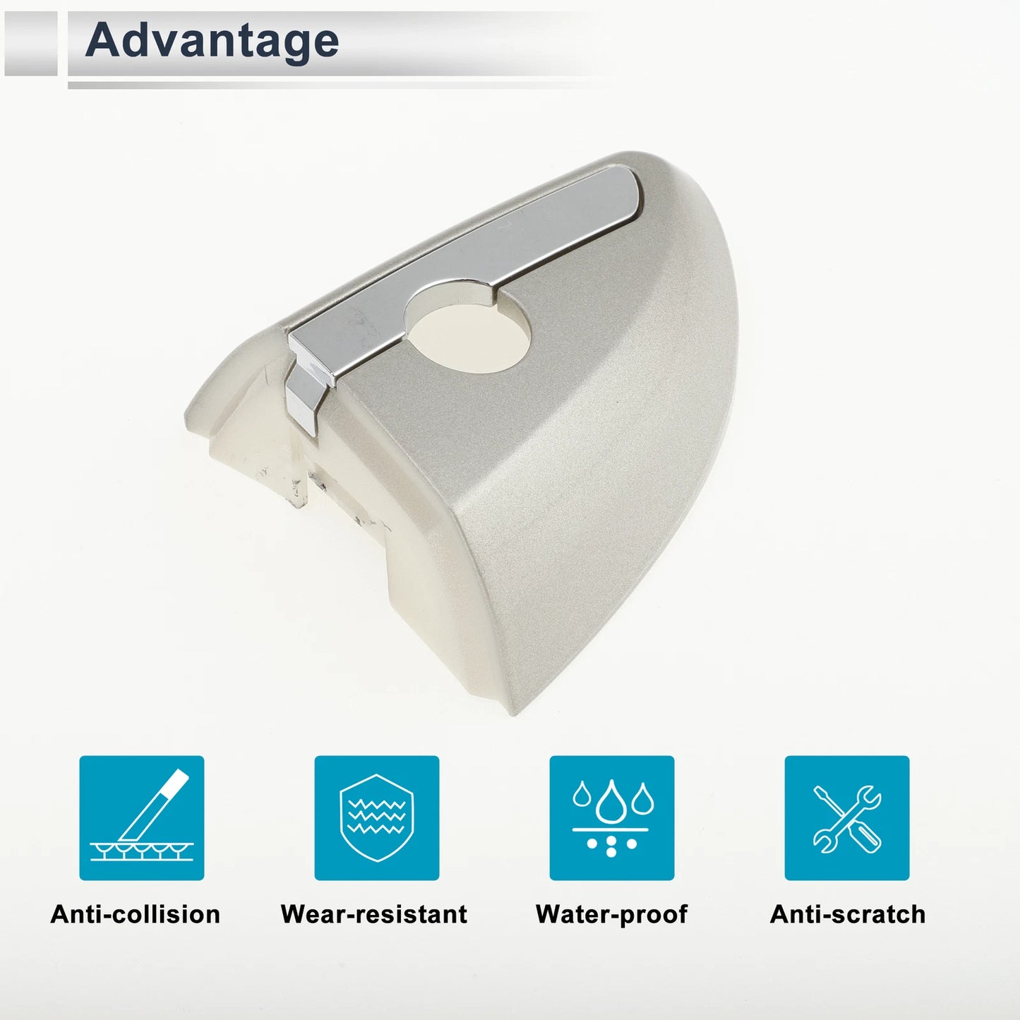 Front Left Door Handle Lock Cylinder Cover for Toyota Corolla