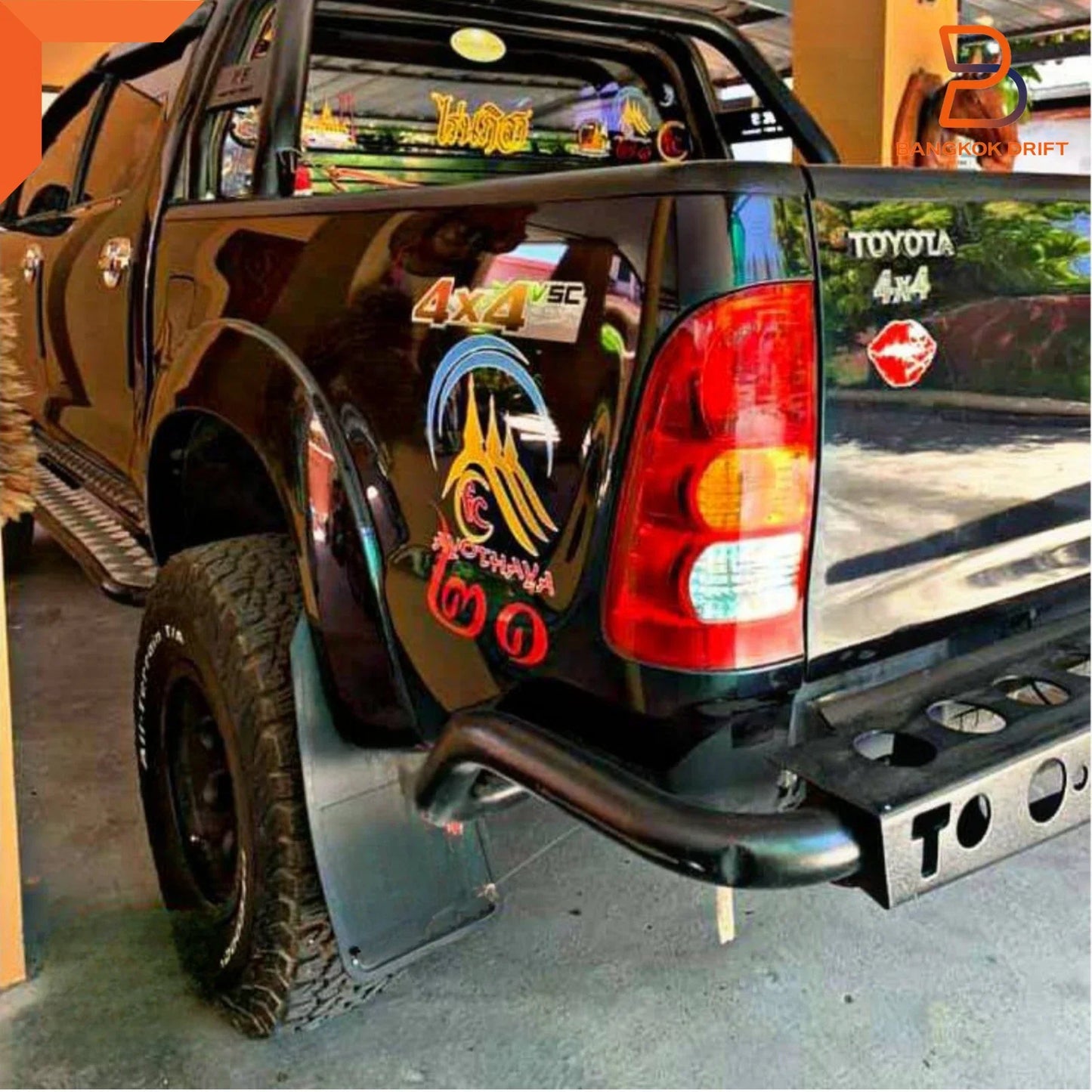 4x4 Off-Road Mud Flaps Splash Guards for Universal Car Truck Ute Black Rubber