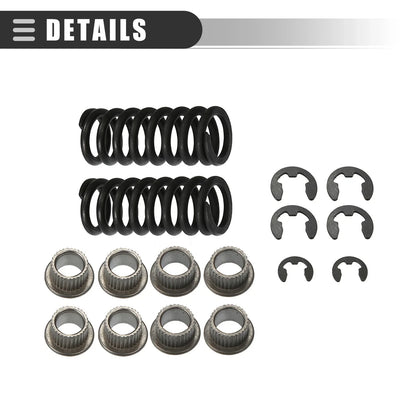 Car Door Hinge Bushing Kit for Chevrolet - Silver Tone Black