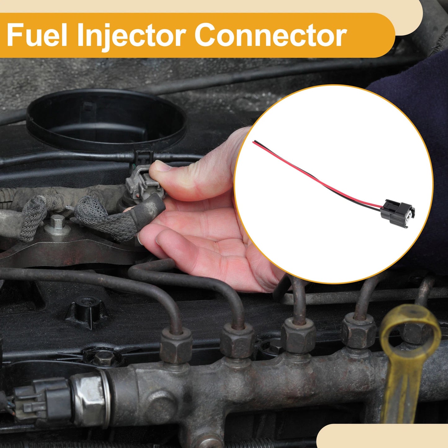 Fuel Injector Connector for Nissan 240sx (1989–1997) 1 Pc