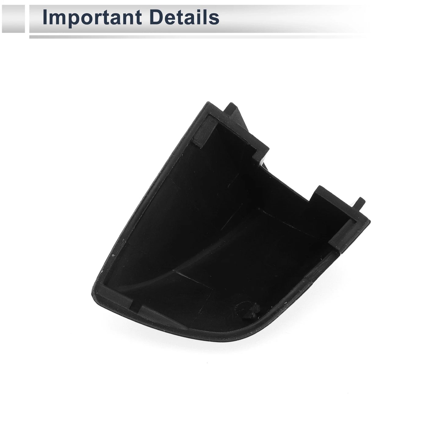 Front Left Door Handle Lock Cylinder Cover for VW Passat (2012–2019) 5KD837879 Black ABS
