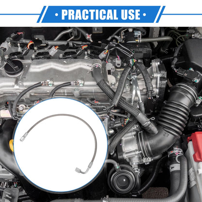Turbo Oil Feed Line 90 Degree to Straight Hose End for Universal Car (AN3)