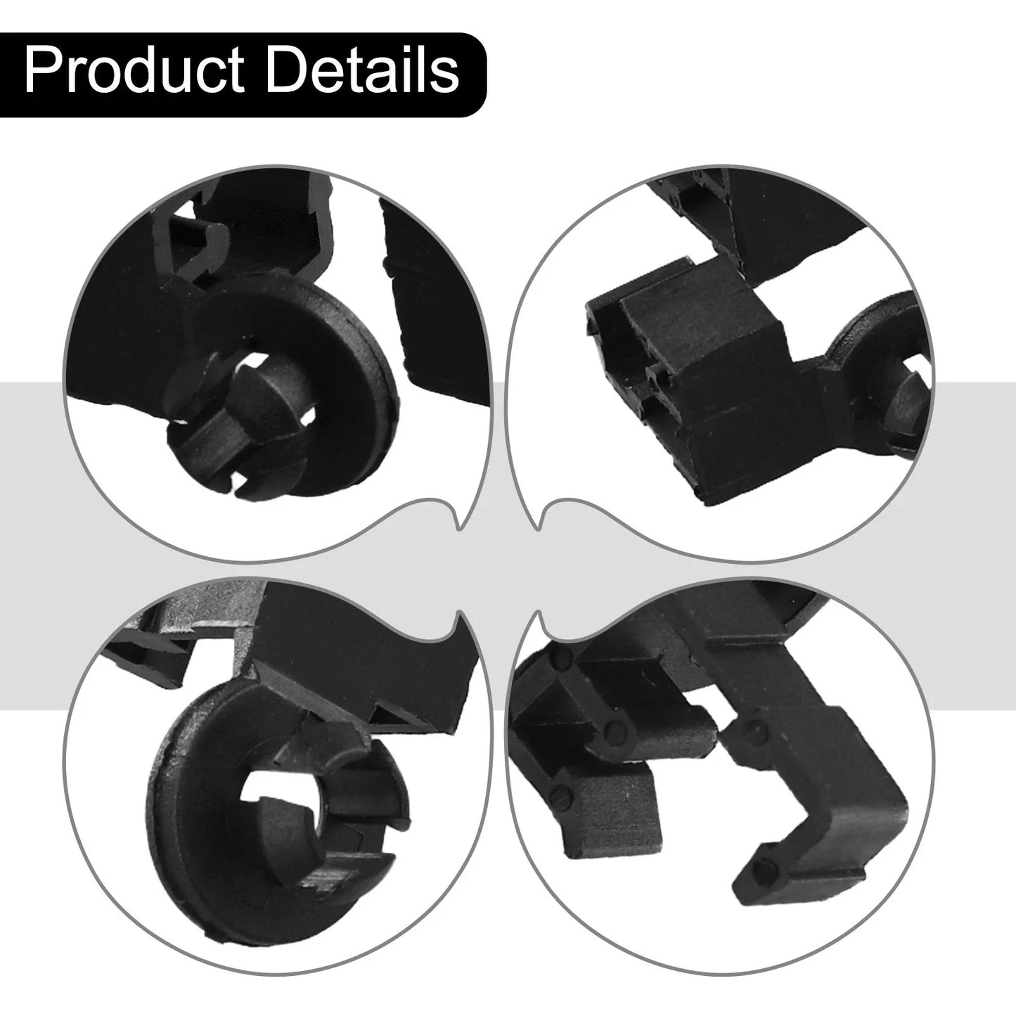 Hood Bonnet Car Clips / 2pcs / Black Pivot Linkage Holder Clip for All Cars