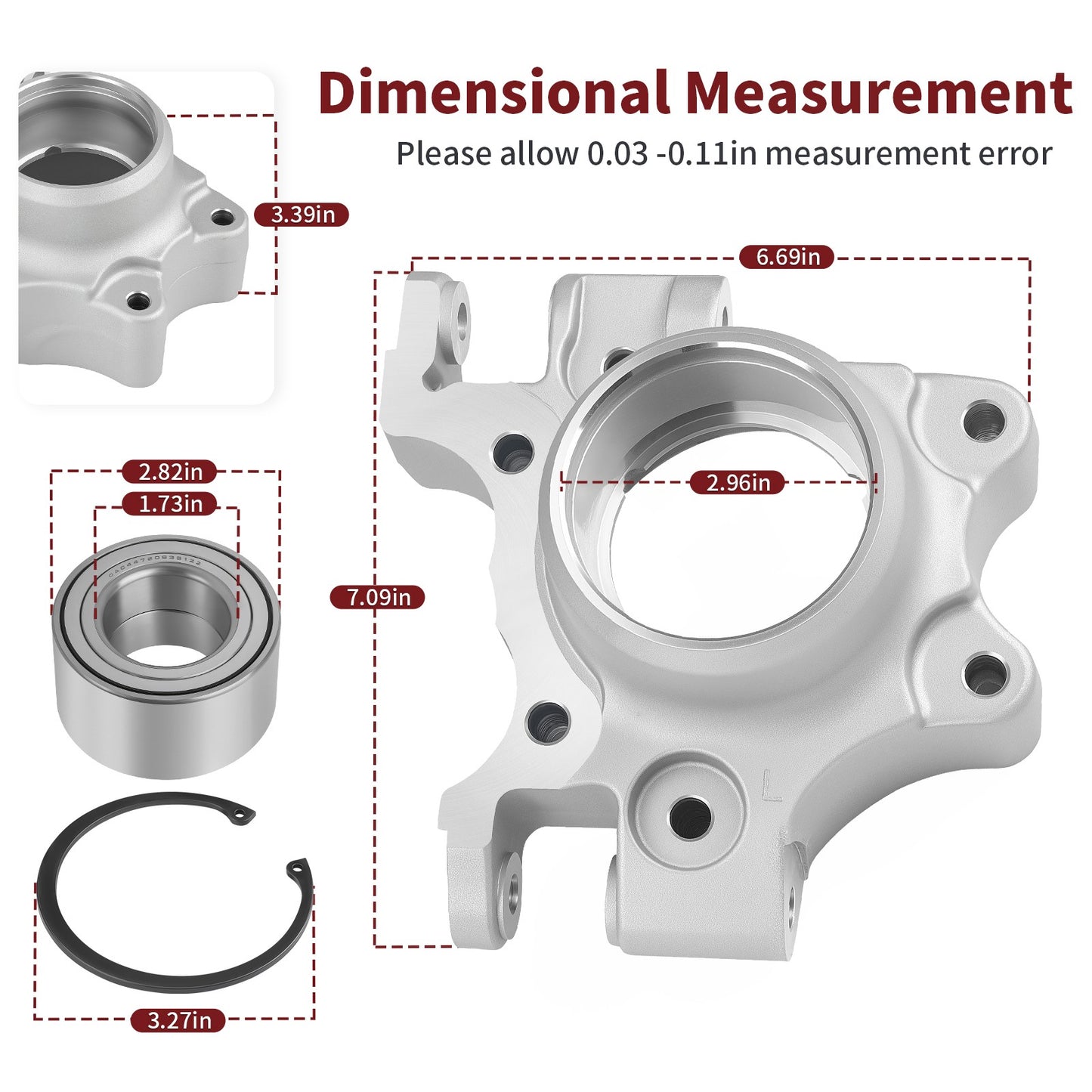 Rear Left Wheel Bearing Carrier for Polaris RZR XP 4 1000 (2014–2017)