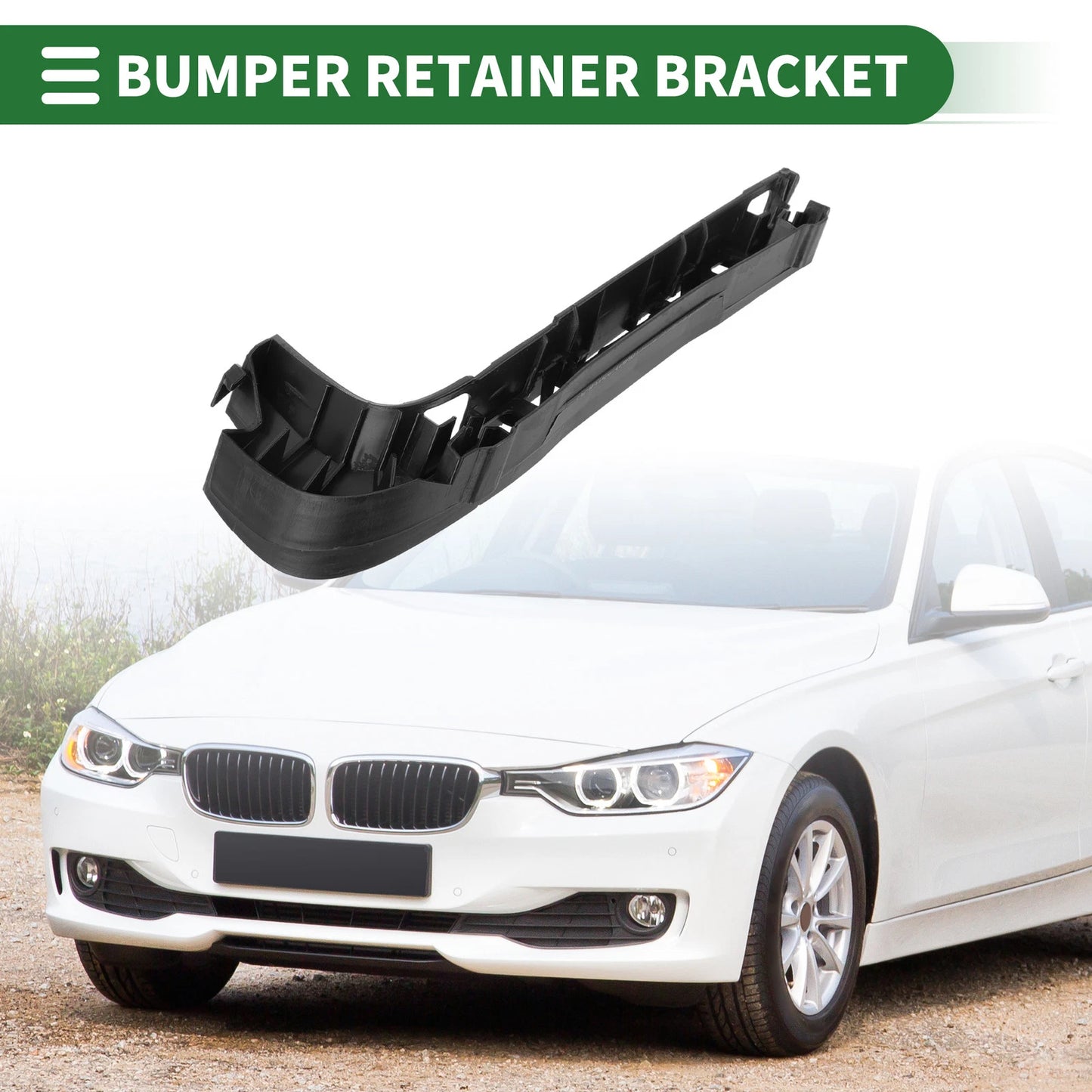 1pc Left Front Bumper Retainer Bracket No. 51117157987 for BMW X5 (2007–2010)