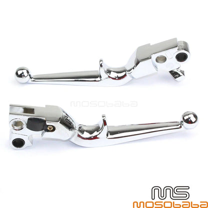 Chrome Hand Lever Clutch Brake Lever for Harley Softail FLSTSC FLSTF FLSTN FXSTC (2000-2017)