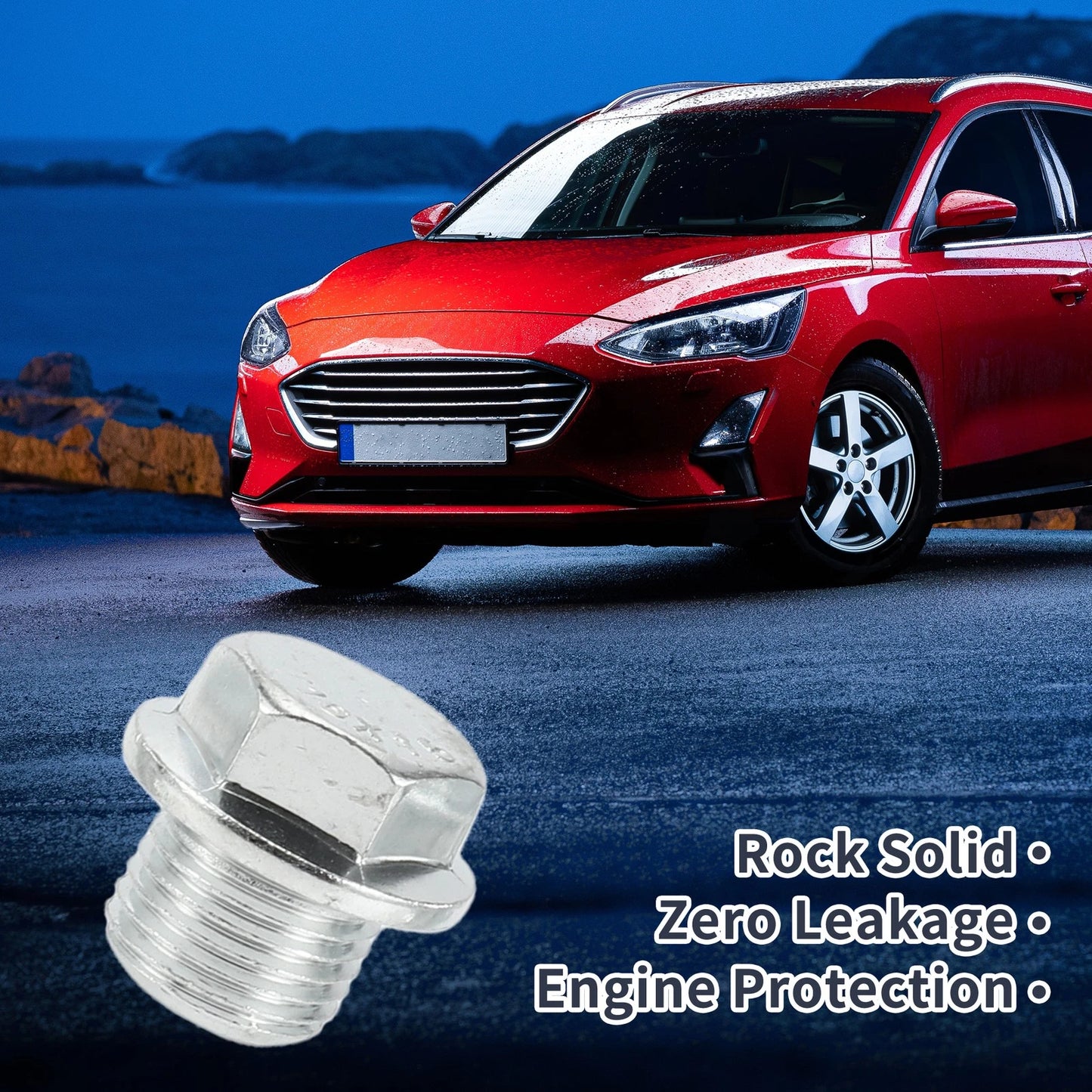 Set of 2 M12x1.25 M18x1.5 Engine Oil Drain Plugs with Gaskets for Cars Motorcycles Boats