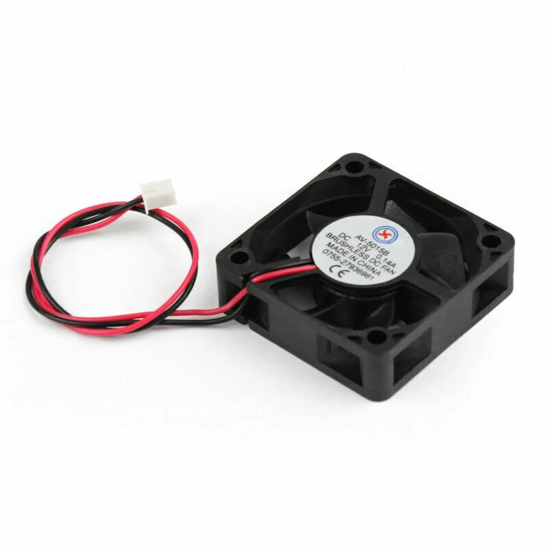 DC Brushless Cooling Fan 12V 5015B 50x50x15mm 0.14A 2Pin for Automotive