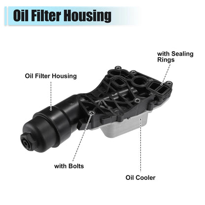 Set of 1 Engine Oil Cooler Oil Filter for BMW i8 (2014–2020) No. 11428585235 Black