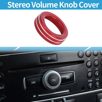 Stereo Media Radio Tune Knob Cover for Mercedes Benz A B C E S CLA GLA (2013-2023)
