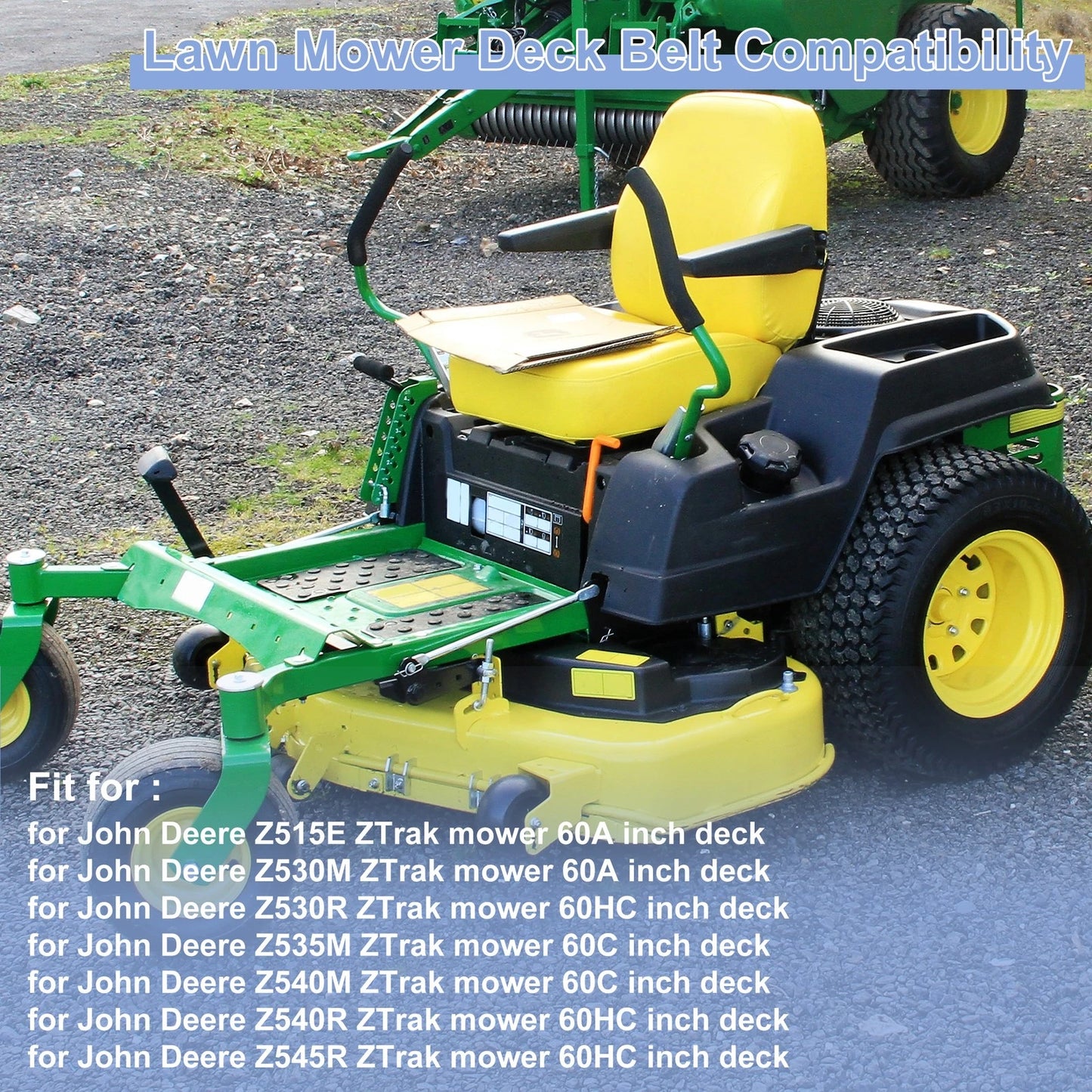Lawn Mower Deck Belt for John Deere Z515E ZTrak (60A) (2015–2021)