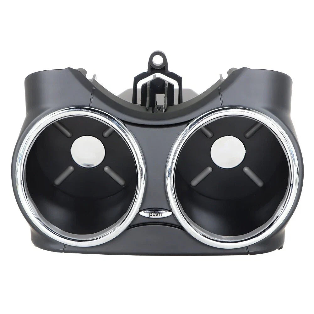 Dual Cup Holder Bracket Black for Benz W219 CLS500 CLS63 AMG (2006-2010)