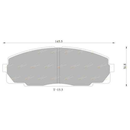 Front Disc Brake Pads for Toyota Hiace (1995–2003)