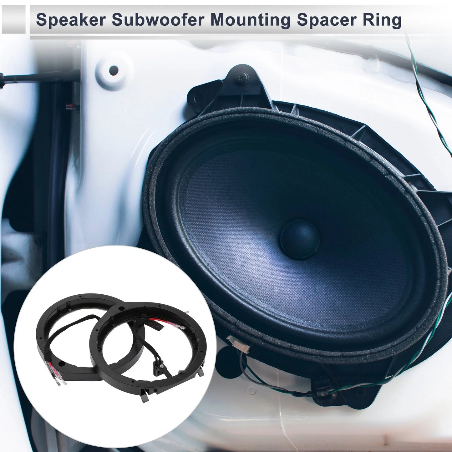 Set of 2 Speaker Spacer Rings for Honda 13-24 6.5" Tweeter Adaptors