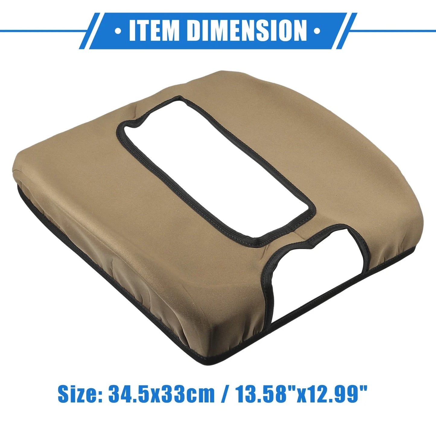 Armrest Protector Cover Pad for GMC Sierra 2014-2017 Deep Brown