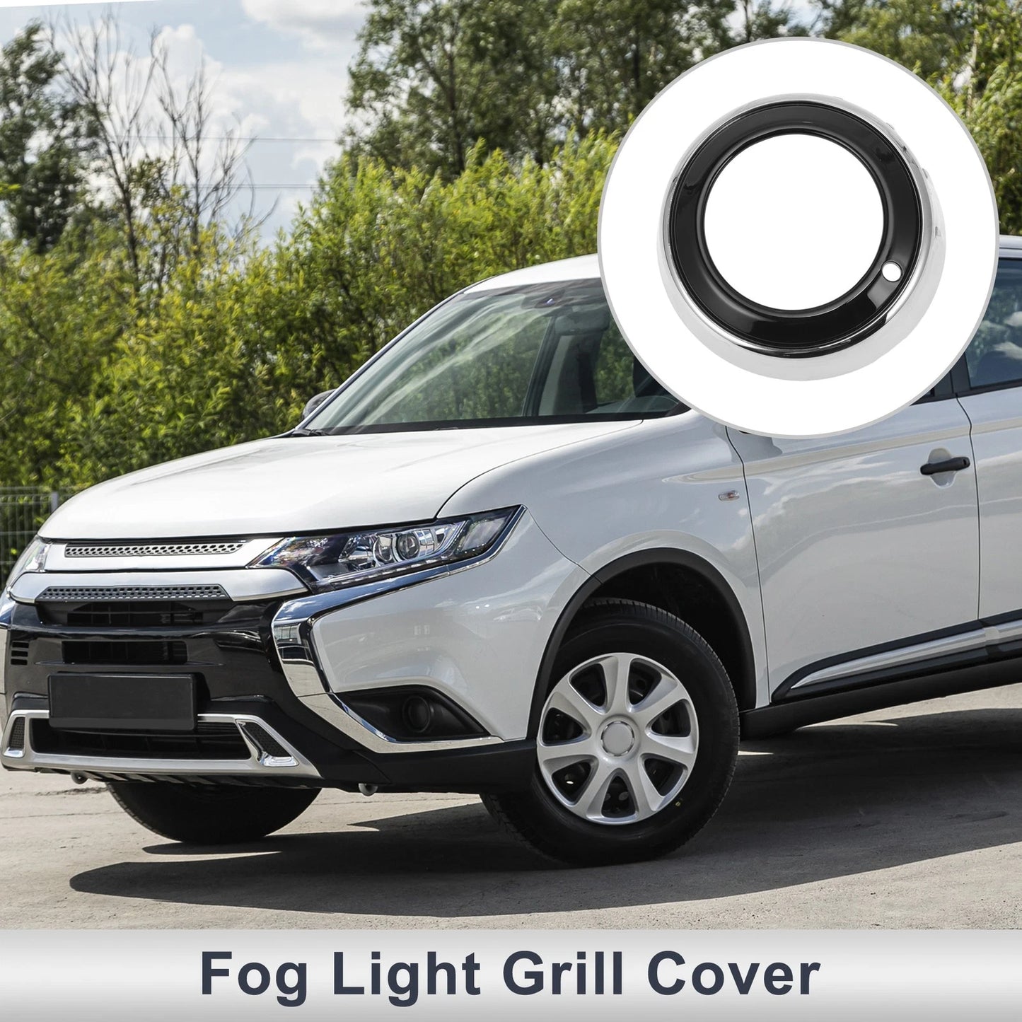 1 Pc Front Left Fog Light Grill for Mitsubishi Outlander (2010-2012)