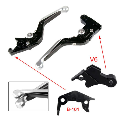 Adjustable Brake Clutch Levers for Yamaha XSR900 MT-09 (2024–2025) Silver