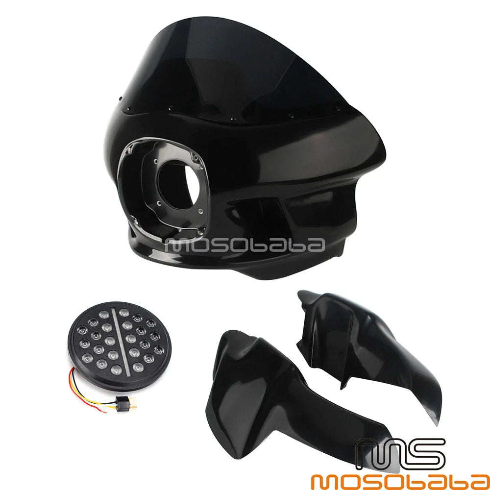 Upper Fairing, Windshield & LED Headlight for Harley Softail FXBBS FXLRST (2018-2023)