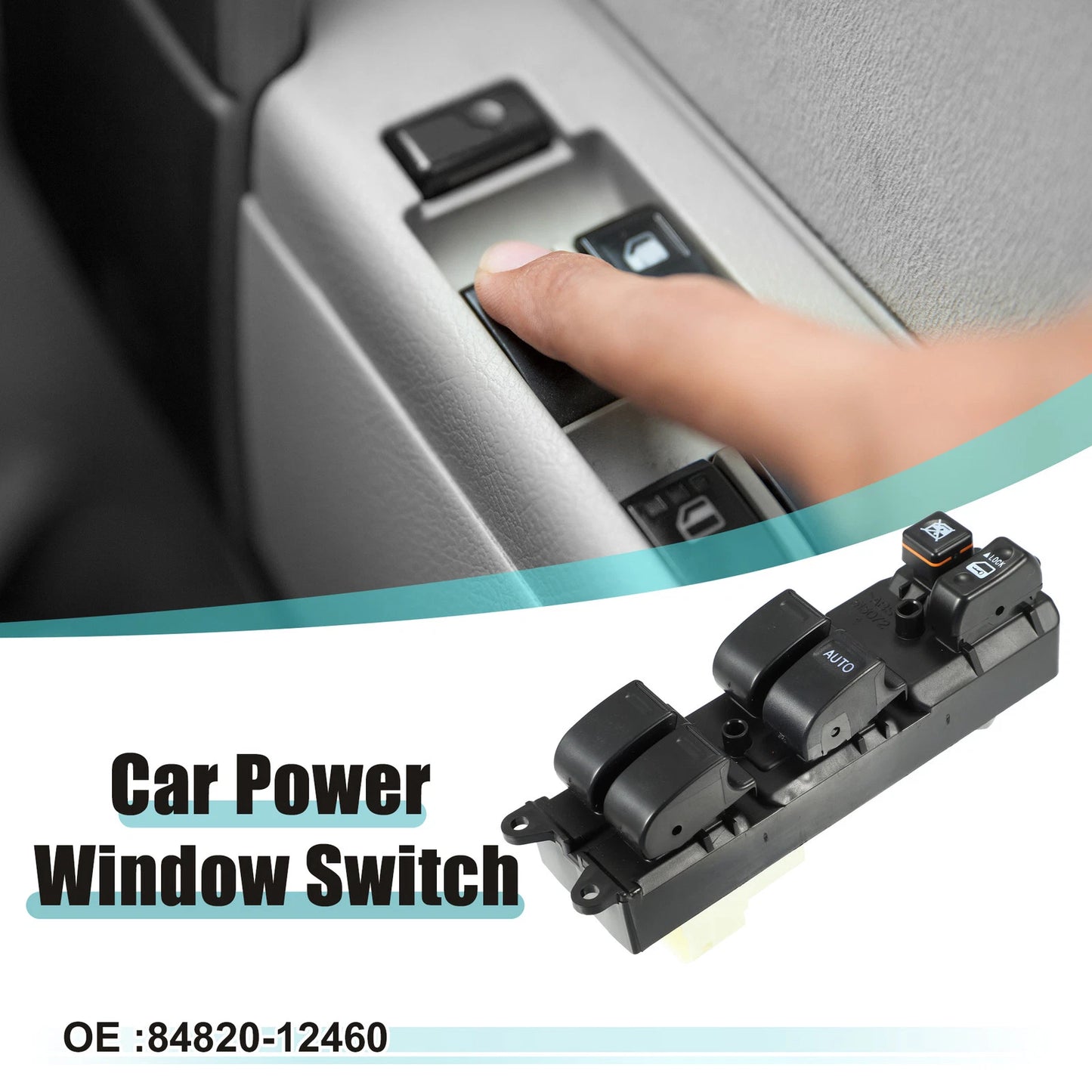 Power Window Switch for Toyota Corolla (2001–2007) No. 84820-12460