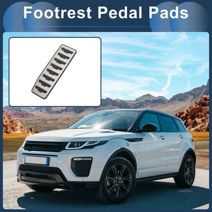 Footrest Pedals Cover for Land Rover Range Rover Evoque (2012–2019) Silver Tone