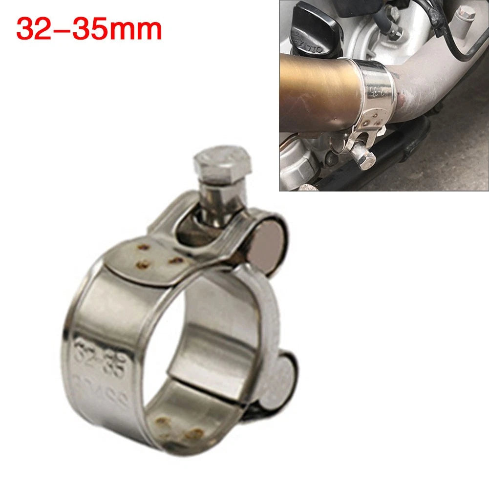 Stainless Steel Exhaust Muffler Pipe Clamp for Universal 32-35mm